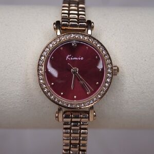 Gold Tone, Regal Red and Crystal Watch